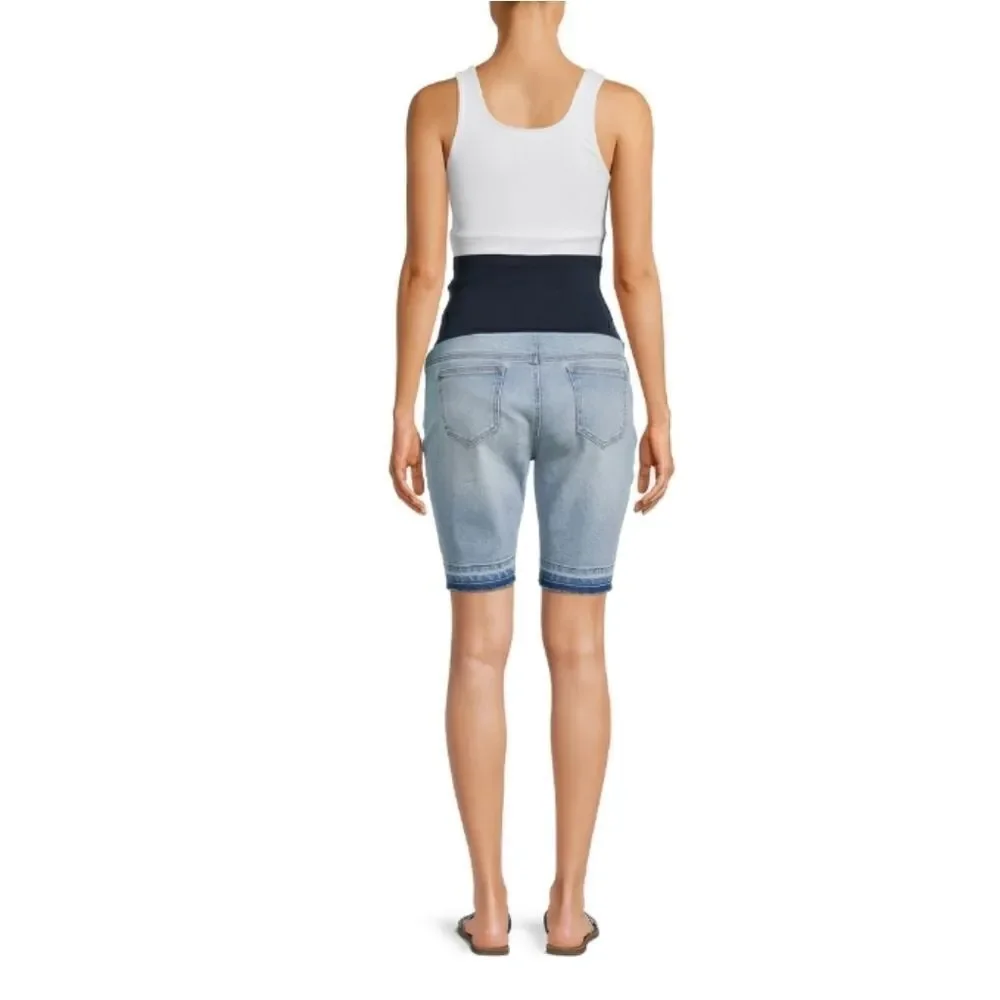 Women's Maternity Denim Bermuda Shorts